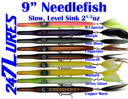 24/7 Lures - Needlefish - Slowsink - 9" - 2.5oz